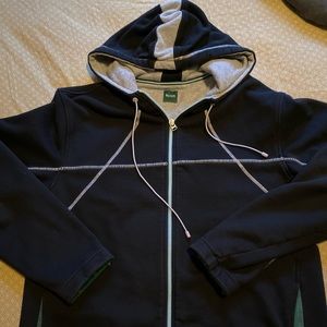 Boss full zip hooded sweater - size L